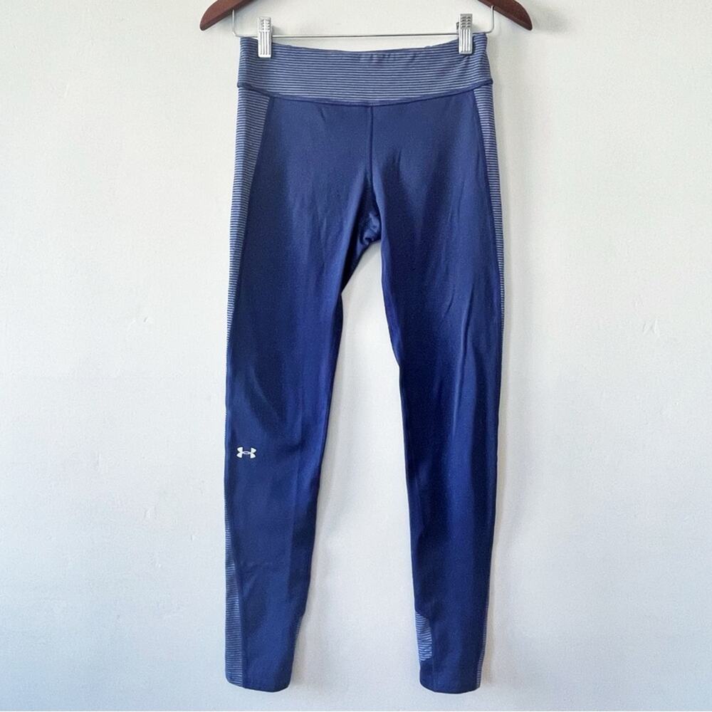 Under Armour Navy & Gray Performance Leggings Size Small EUC